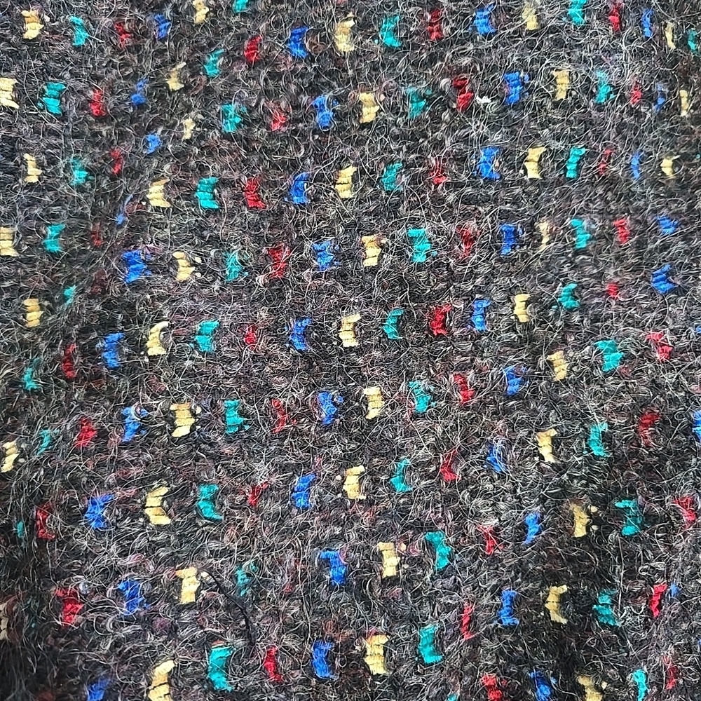 Vintage Allen Wah Pullover Sweater Wool Knit Color Accents Men’s Size Large‎ - Picture 3 of 4